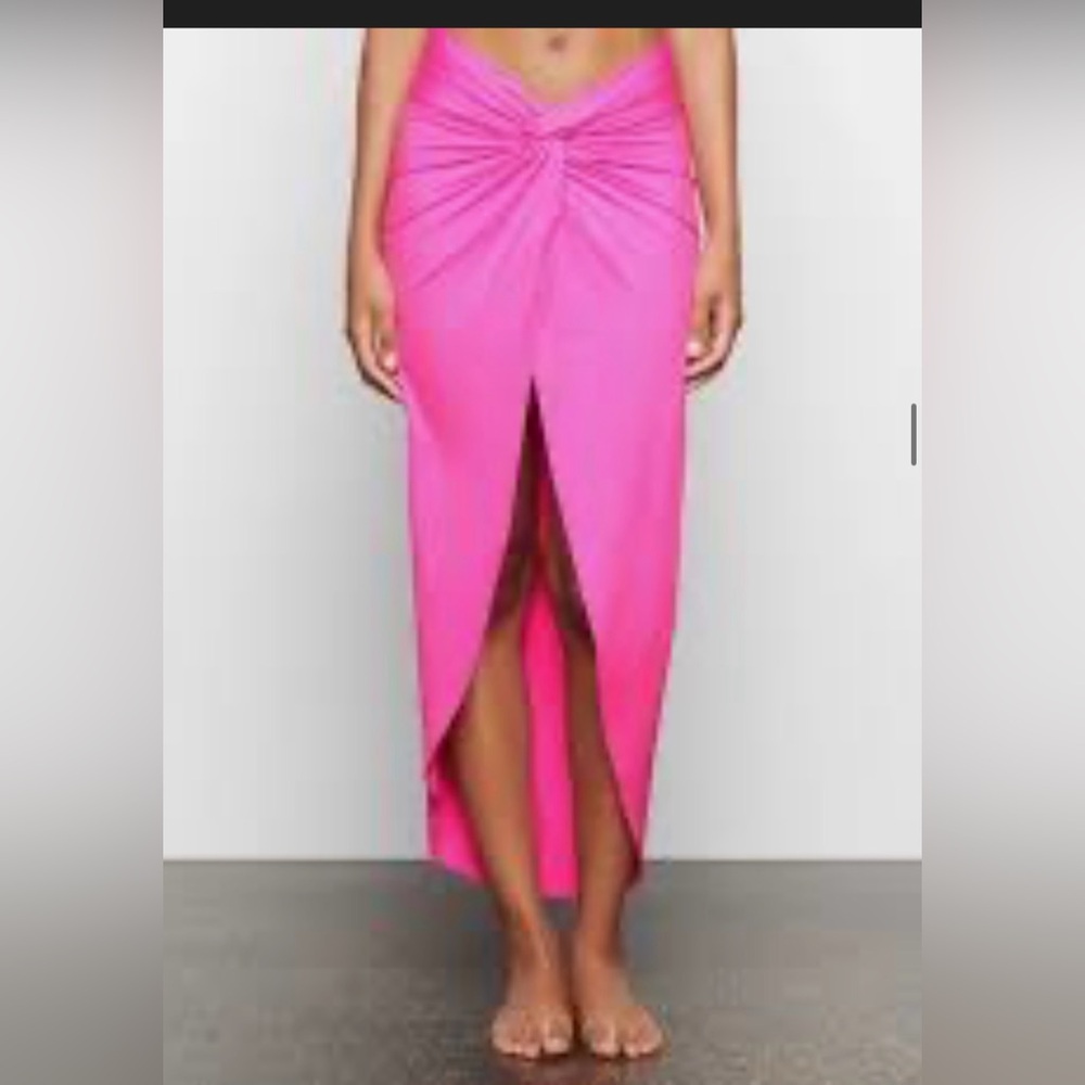 SKIMS Bright Pink Skirt